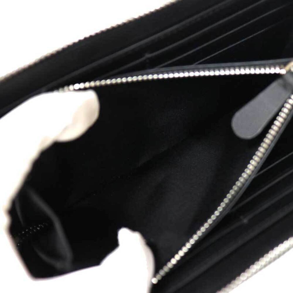 Burberry Wallet Around Zip Black Check Canvas - Picture 6 of 8